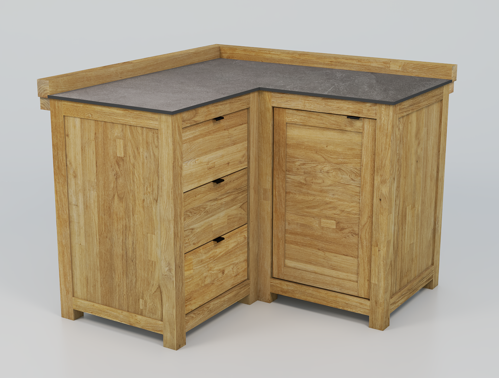 Module d'angle de cuisine extérieur